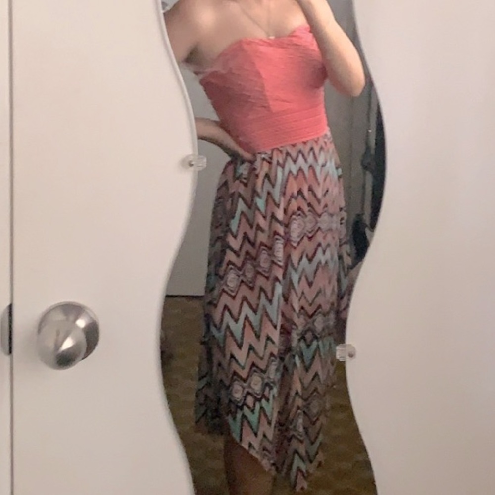 Beachy Flow Strapless Dress